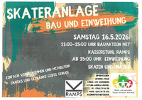 Skateranlage - Einfach vorbeikommen und mithelfen! Skateranlage - Einfach vorbeikommen und mithelfen!