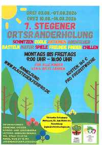 7. Stegener Ortsranderholung ...schnitzen-Abenteuer-Basteln-Natur-Spiele......... 7. Stegener Ortsranderholung ...schnitzen-Abenteuer-Basteln-Natur-Spiele.........