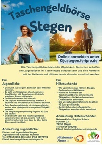 Taschengeldbörse Stegen-Eschbach-Wittental Taschengeldbörse Stegen-Eschbach-Wittental