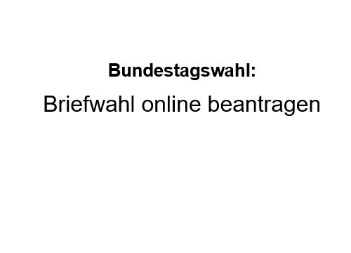 Symbolbild zur Meldung "Briefwahl"